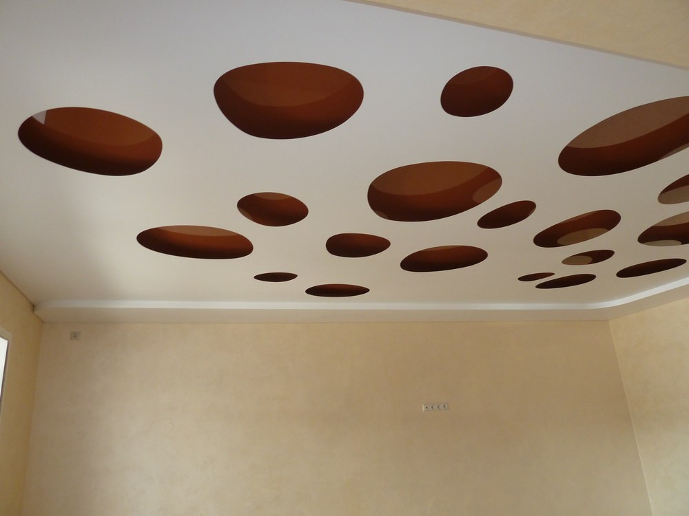 Натяжной потолок Apply: двухуровневый, с подсветкой между уровнями фото 