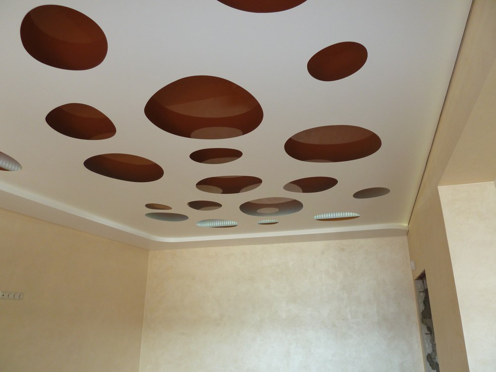 Натяжной потолок Apply: двухуровневый, с подсветкой между уровнями фото 