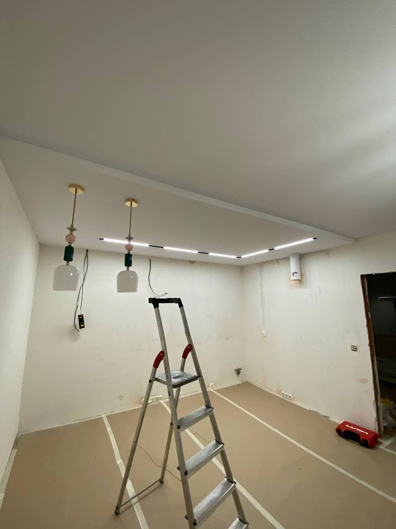 Тканевые натяжные потолки Descor (Германия) для кухни с установкой в Острогожске фото 